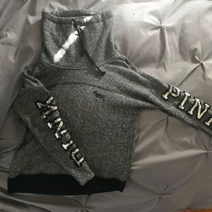 Victoria’s Secret Pink grey sweatshirt ✨NWT
